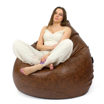 

Bean bag "Pear" GoodPoof Ekokozha Крап (Chair Bean Beg)