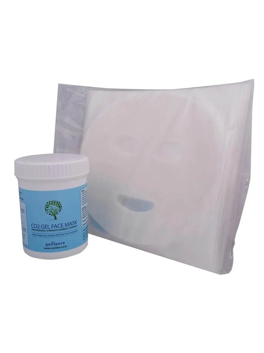 Карбокси набор Coolskin CO2 Gel Face Mask Professional Strength Carboxy Therapy на 20 процедур|Средства для