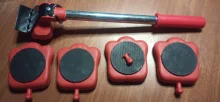 Juego de herramientas profesionales para muebles, elevador de transporte de cosas pesadas, rodillo de rueda con barra de rueda, dispositivo de mano móvil, Uds.