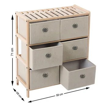 

Wooden Chest of Drawers (6 Drawers) 110020