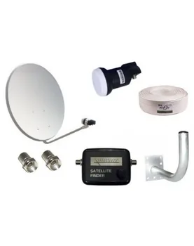 

Kit Satellite Dish GI 80 cm + LNB + Stand + 20m coaxial Cord Locator +