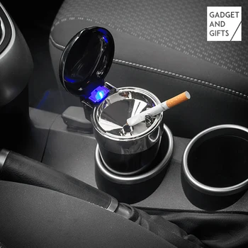 

Gadget and Gifts LED Car Ashtray with Lid