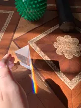 Prisma Triangular de 30x30x60mm, prismas de vidrio óptico BK7, enseñanza de física, espectro de luz refractado, arcoíris, para niños y estudiantes