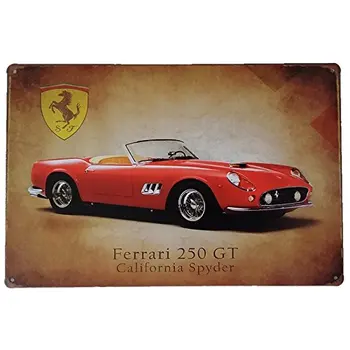 

MARQUISE & LOREAN | Decorative Plates Vintage Metal Ferrari. Posters Sports Car