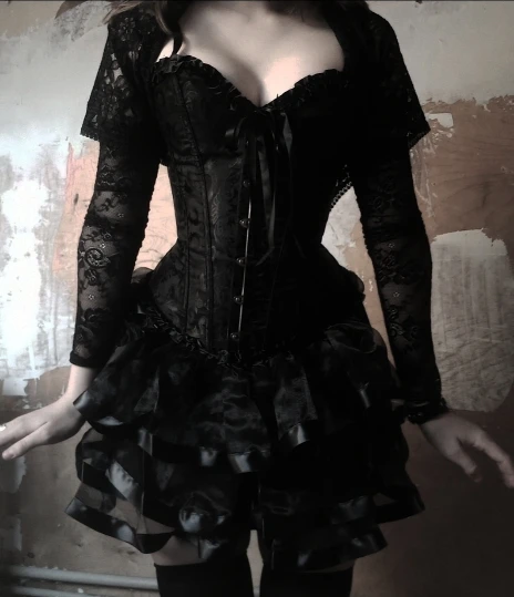 Overbust Corset Dress Layered Design photo review