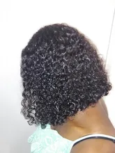 Transpare-Peluca de cabello humano rizado de 13x6 para mujeres negras, postizo de encaje Frontal con ondas profundas, prearrancado, 360 densidad, HD