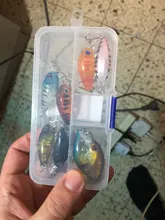 Minnow Baits-Kit Wobbler Fishing-Lure-Set Treble-Hooks Hard-Bait DONQL with Box Mixed-Colors