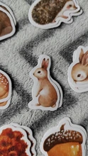 Paquete de 46 unidades de pegatinas adhesivas Diy para fiesta de otoño en el bosque, etiquetas decorativas para álbum y diario, artículos de papelería para decoración, pegatinas