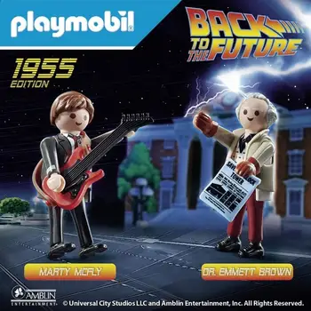 

Back to the future, Playmobil 70459, Marty McFly and Doctor Emmett Brown Doc, action figures, original Playmobil, figure toy
