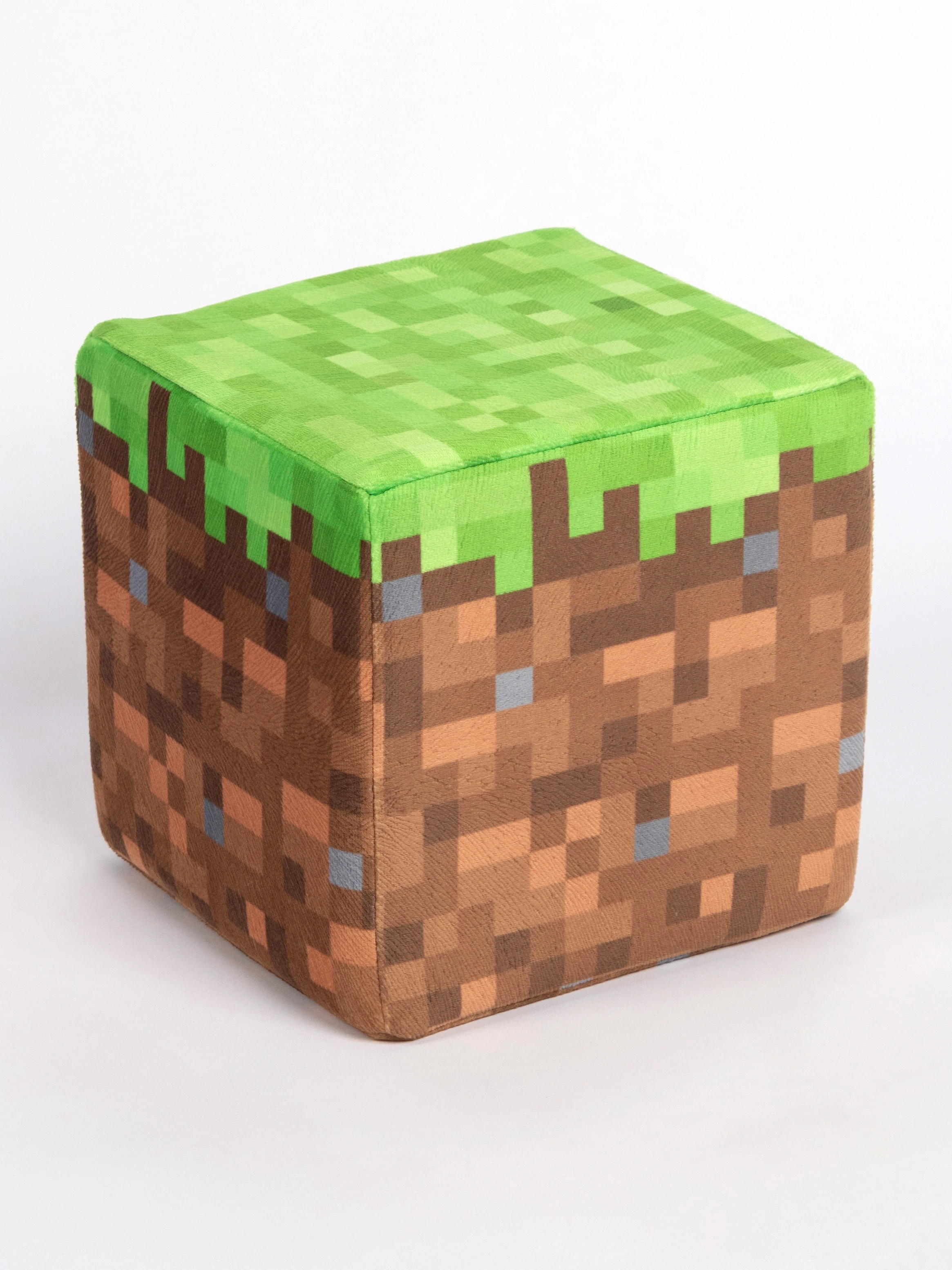 Cuscino Quadrato 50x50 Cm VOID Mine Cube: Rivestimento In Lino Oxford Con Stampa Videogame, Per Outdoor/Indoor