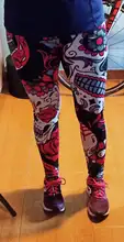 Qickitout-leggings elásticos para mujer, pantalones de LICRA 12% con estampado Digital de dibujos animados de Dios, caballo, Calavera, Estrella