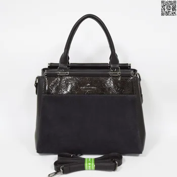 

woman bag, POSSESS BRAND, L41, suede, varnish PU