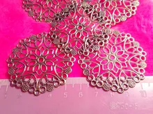Envío gratis de envolturas de filigrana conectores regalo de artesanía metálica decoración DIY 3,5 cm 5,0 CM