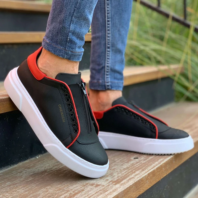 Chekich Zapatos de Hombre Zapatillas Rojas y Negras Primavera Otoño Temporada Casual Calzado Deportivo Caminar Correr Vulcanizado Transpirable Zapatillas Ligeras Gran Venta CH092| | - AliExpress