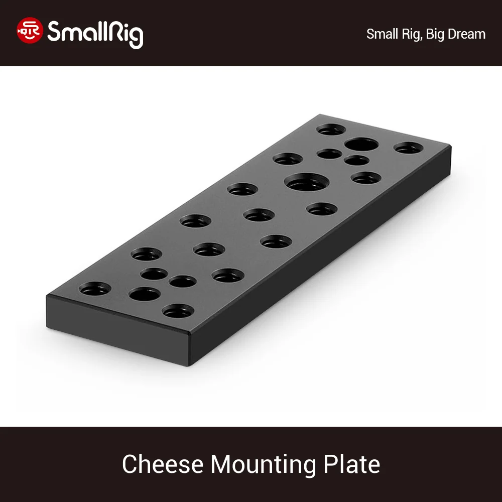 

SmallRig Cheese Mounting Plate Quick Release Plate Kit With 1/4" And 3/8 Threading Holes - 904