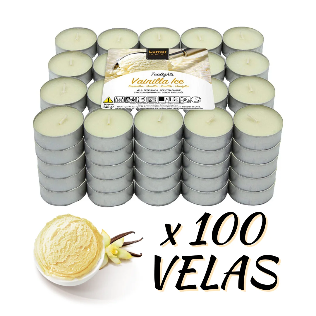 18-pack de velas pequeñas - Blanco/Vainilla - Home All