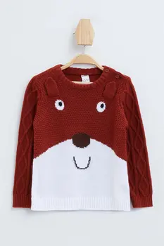 

DeFacto BabyBoy Cute Animal Sweaters Boys Casual Knitted Tops Sweater Kids Lovely Bear Image Pullover Spring - L3111A219AU