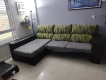 Grey Plain Color Elastic Stretch Sofa Cover Need Order 2Piece Sofa Cover If L-style fundas