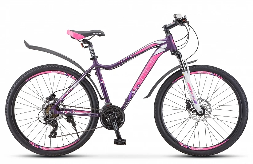 Велосипед Stels Miss 7500 D 27.5 V010 пурпурный 18&quot |