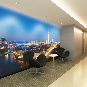 

Wall mural-Berlin by night - 350x270 cm