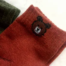 Winter Socks Kids Spring Anti-Skid Girls Baby-Boys Cartoon-Bear Cotton 5-Pairs Autumn
