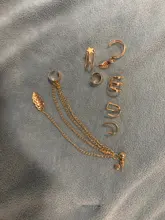 SAMCO 5 unids/set oído brazalete oro hojas no-Piercing oreja Clips falso cartílago pendiente de la joyería para hombres y mujeres