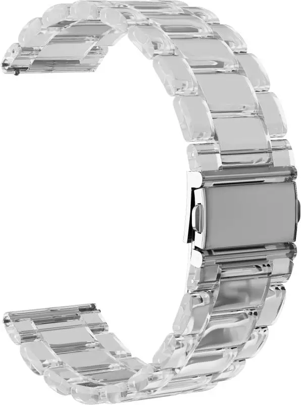 Ремешок акриловый GSMIN Adamantine 22 для Asus ZenWatch 2 (WI501Q) (Прозрачный) | Наручные часы