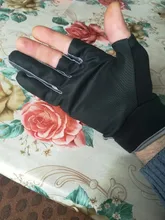 Guantes de pesca antideslizantes para hombre y mujer, protección para pesca al aire libre, SBR, 3 dedos, medio dedo, 1 par