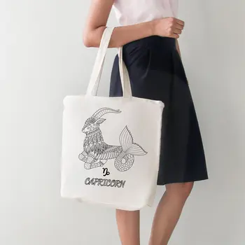 

Angemiel Bag Capricorn Sign Large Shopping Beach Tote Bag