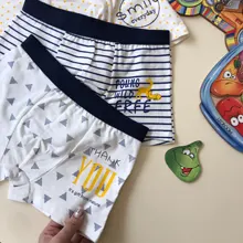 Ropa interior de algodón para niños, pantalones cortos de dibujos animados, bragas para bebés, bóxers a rayas, HH, 3 piezas
