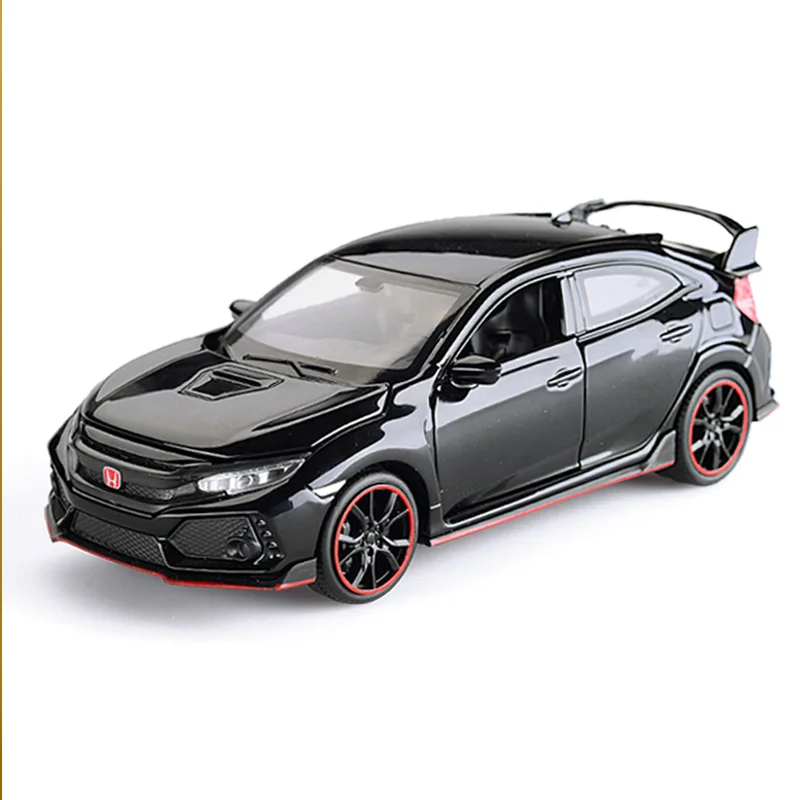 

1/32 CIVIC 4 colors Car Model Alloy Simulation Diecast Vehicle 4 doors can open