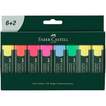 

Faber castell textliner Colorful Highlighters 8 Colors Pastel Markers Single Text Focus Brush Pens for Students School Office
