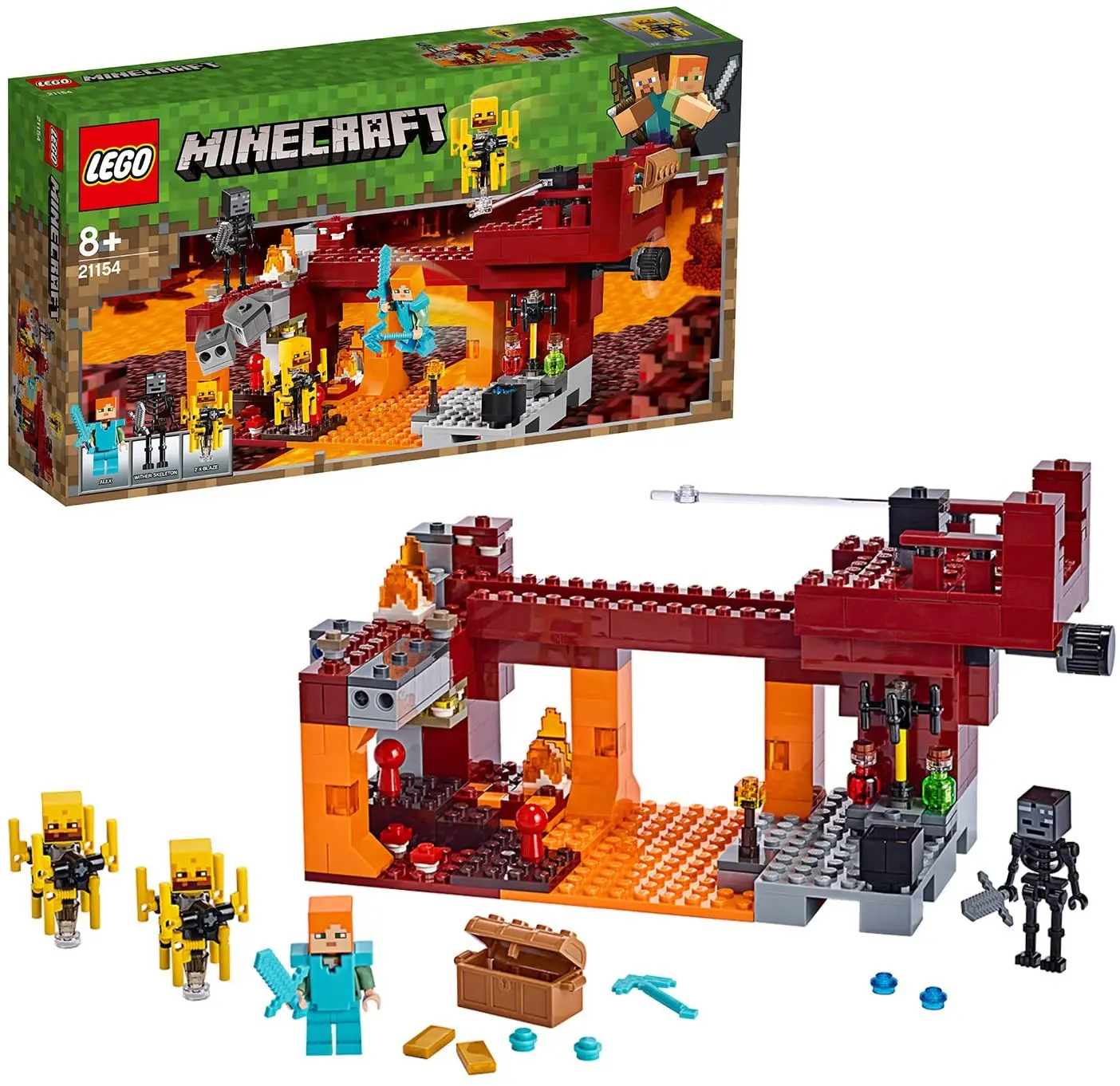 LEGO®Minecraft™Alaz Bridge 21154 игрушка для изготовления 370 деталей lego minecraft действие зелье
