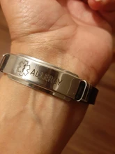 Silicone Bracelet Jewelry Engravable Stainless-Steel Medical-Alert Epilepsy Diabetes