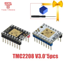 Controlador de Motor paso a paso silencioso de Motor paso a paso TMC2208, protección excelente silenciosa para impresora 3d Sky V1.3, 5 uds.
