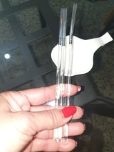 3 unids/set Kolinsky de uñas de Gel línea de arte pinceles para pintar de cristal acrílico delgado de pluma de dibujo herramientas de manicura de decoración de uñas conjunto