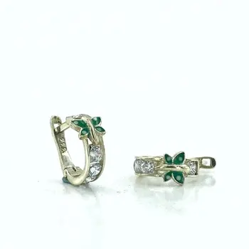 

Dragonfly 8 K Gold Baby Child Earrings