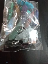 Mezcla de piedra de cristal, malaquita Ópalo, lapislázuli, howlita, piedra verde, ónix, rosa, cuarzo, cornalina, facetada, colgante, 1 Uds.