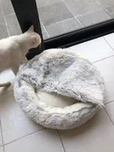 Cat-Bed Cats Nest Puppy-Sleeping-Bag Dogs Plush Soft Round Small Warm Winter New Long