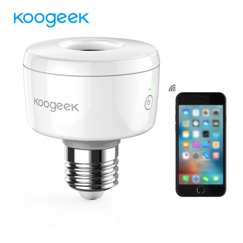 Смарт розетка Koogeek E26 светильник Wi Fi адаптер для лампы смарт лампа Siri с