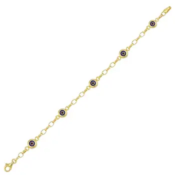 

Evil Eye Eyes Gold Child Wristbands 01-660-CSR069