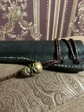 Cordón de cuero genuino trenzado, cuerda redonda de 3mm, 4mm, 5mm, 1 metros/lote