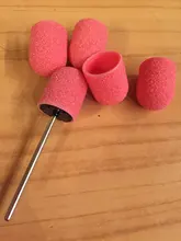 Tapas de pulido de uñas, removedor de Gel de goma, broca de clavo de cerámica, pedicura, fresas, herramienta para uñas, 5 uds., 10x15/13x19