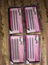 Pestañas de racimo de 60 clústeres/caja, pestañas de extensión de pestañas individuales gruesas bunches maquillaje profesional pestañas postizas