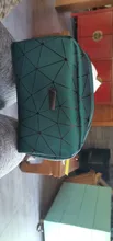 Neceser de viaje multifunción para mujer, bolsa de maquillaje geométrica, impermeable, portátil, organizador de artículos de tocador, novedad