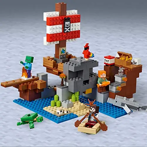 LEGO Minecraft-pirate ship Adventure, construction toy and adventures at sea (21152) LEGO Minecraft-pirate ship Adventure, construction toy and adventures at sea (21152)