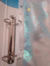 Bolsa de documentos de hojas sueltas, carpeta organizadora de papelería de PVC transparente con pétalos de lentejuelas rosas, A5, A6