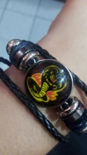 Cobra Kai-pulsera de cuero para seguidores, brazalete de cuero para amantes de la Opera americana