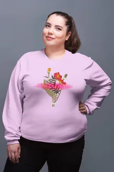 

Angemiel Wear Led Flower Pink Women Sweatshirts