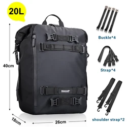 Rhinowalk Waterproof Multifunctional Saddle Bag & Cycling Backpack (Black - 20L)
